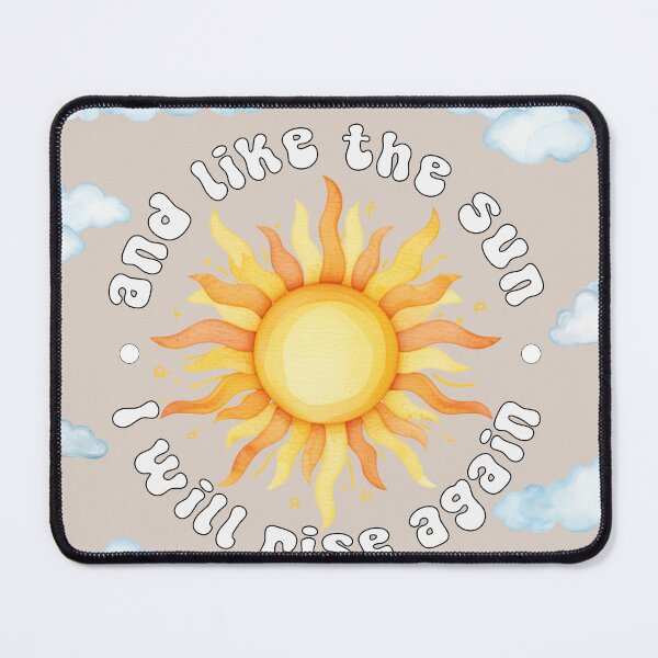 Item preview, Retro Watercolor Sun and Clouds Inspirational Quote designed and sold by shaescreations1.