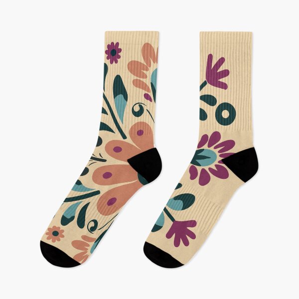 Item preview, Modern Folk Art Floral Mandala Pattern designed and sold by Novalineastudio.