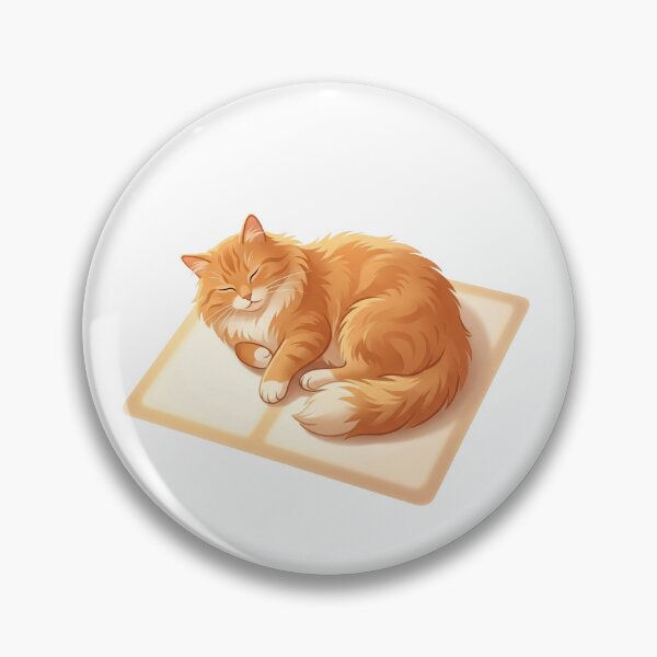 Item preview, Cozy Orange Cat Sleeping in Sunbeam Cute Fluffy Ginger Cat Art designed and sold by Paws And Pause.