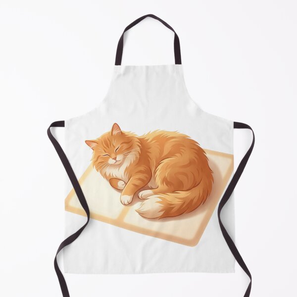 Item preview, Cozy Orange Cat Sleeping in Sunbeam Cute Fluffy Ginger Cat Art designed and sold by Paws And Pause.