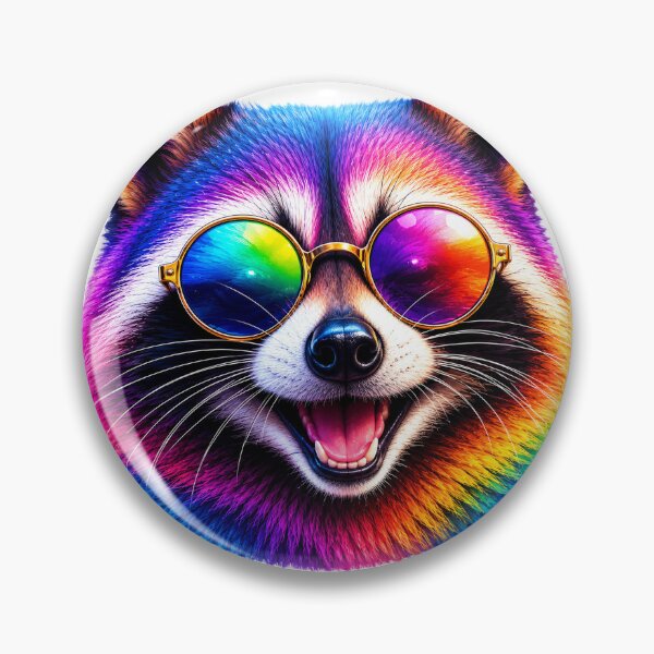 Item preview, vivid raccoon designed and sold by Looplk.