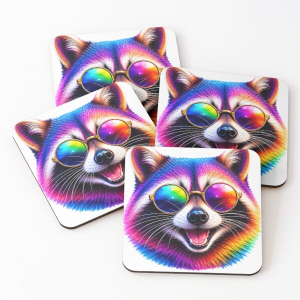 Item preview, vivid raccoon  designed and sold by Looplk.