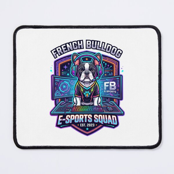 Item preview, French Bulldog Esports Squad Neon Gaming Pro designed and sold by PictoVibe.