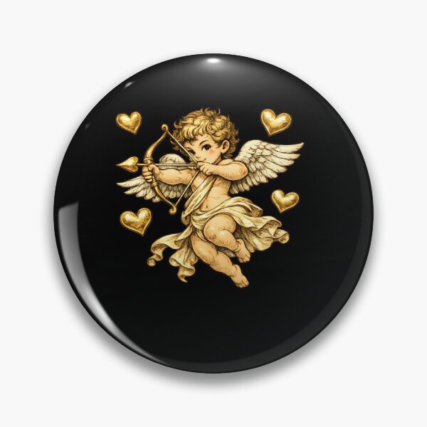 Item preview, Vintage Golden Cherub Cupid Illusion designed and sold by digitalbob60.