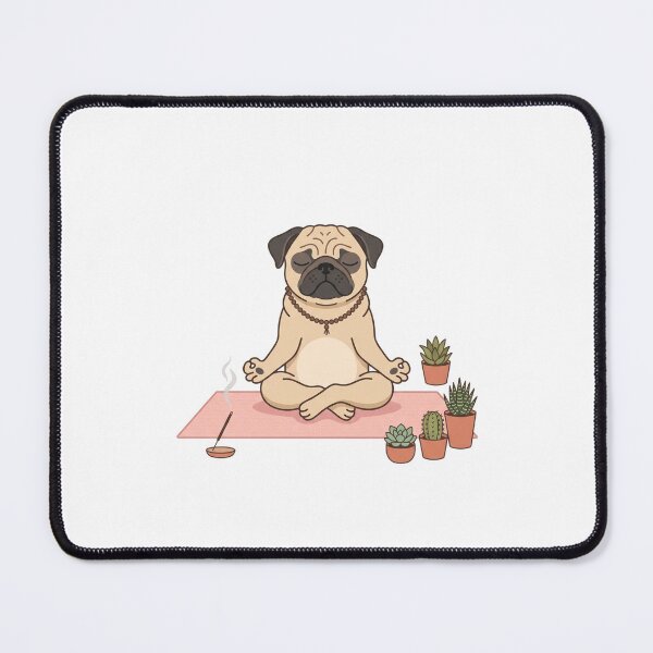Item preview, Pug Yoga Meditation Guru Zen Lotus Position designed and sold by PictoVibe.