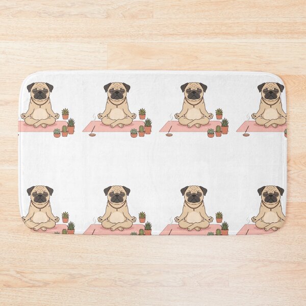 Item preview, Pug Yoga Meditation Guru Zen Lotus Position designed and sold by PictoVibe.
