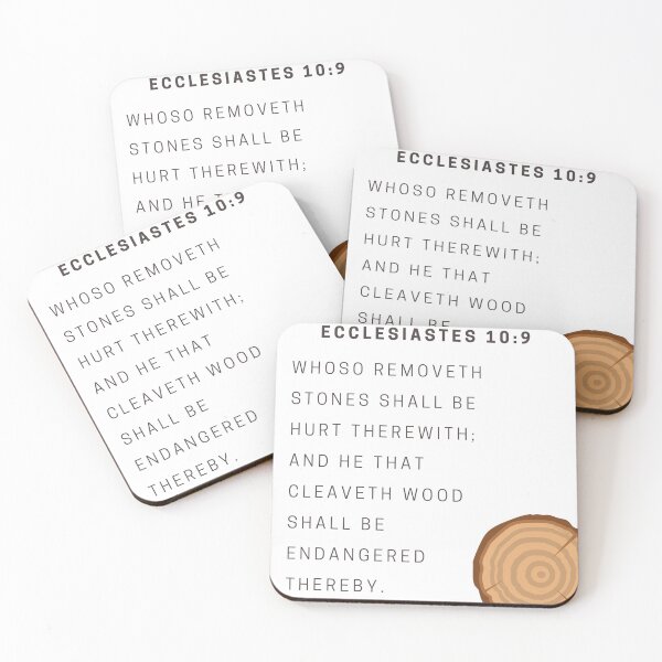 Item preview, Ecclesiastes 10:9 designed and sold by Undonemadenew.
