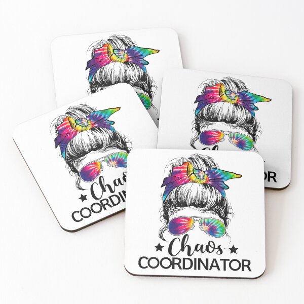 Item preview, Funny Humor Chaos Coordinator Messy Bun Teachers Boss Women T-Shirt designed and sold by KTY-NUSS.