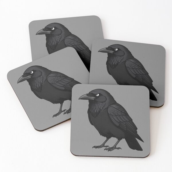 Item preview, Serious Crow, No Nonsense Bird designed and sold by WrenAndWhimsy.