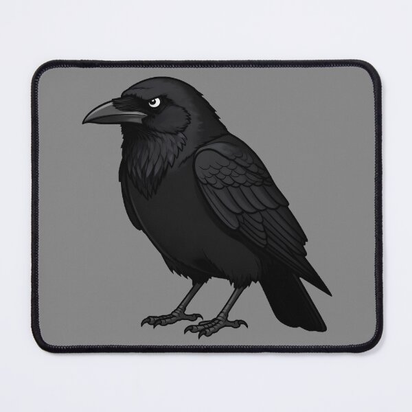 Item preview, Serious Crow, No Nonsense Bird designed and sold by WrenAndWhimsy.