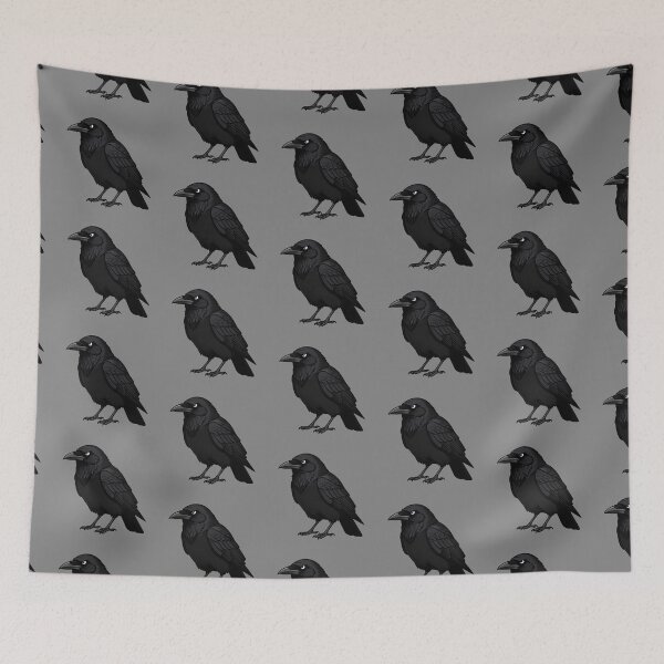 Item preview, Serious Crow, No Nonsense Bird designed and sold by WrenAndWhimsy.