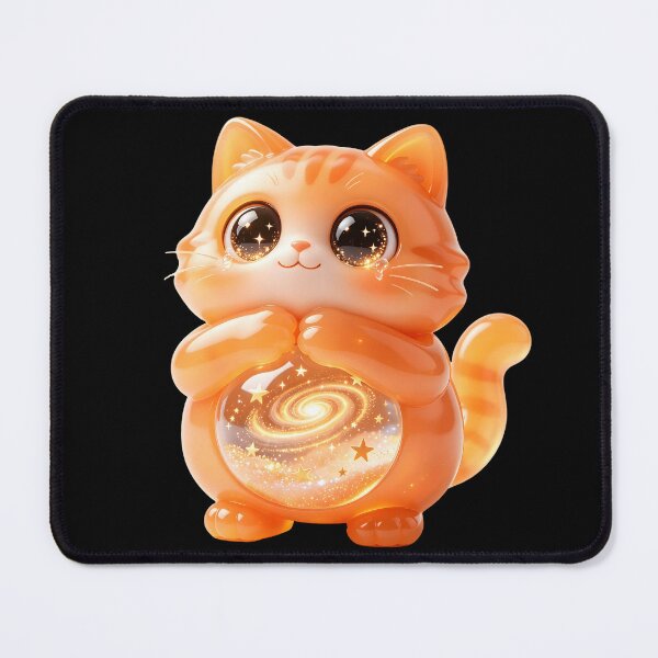 Item preview, Emerald Cat - "Please?": The Starry-Eyed Begging Kitten designed and sold by ABYSSLAB.