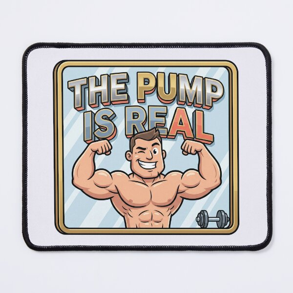 Item preview, Hilarious "The Pump Is Real" Bodybuilding Meme! designed and sold by pradeepvisuals.