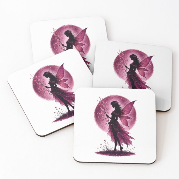 Item preview, Moonlit Sakura Fairy | Pink Fantasy Fairy with Cherry Blossoms designed and sold by MysticPurpleHue.