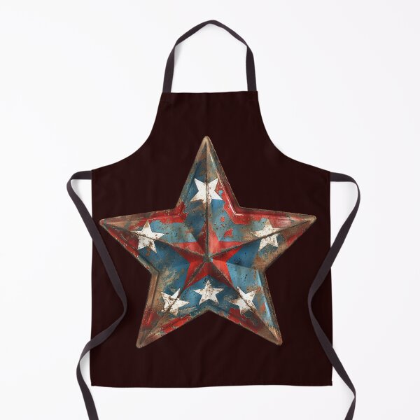 Item preview, Patriotic USA Flag Metal Star Rustic Distressed Art designed and sold by NotasCreativa.