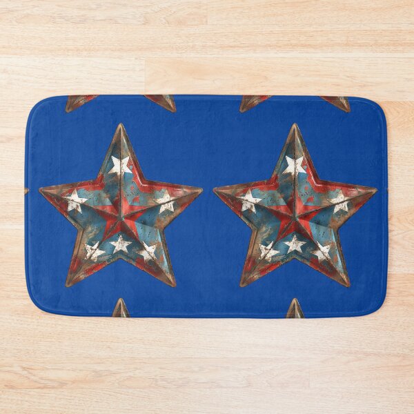 Item preview, Patriotic USA Flag Metal Star Rustic Distressed Art designed and sold by NotasCreativa.