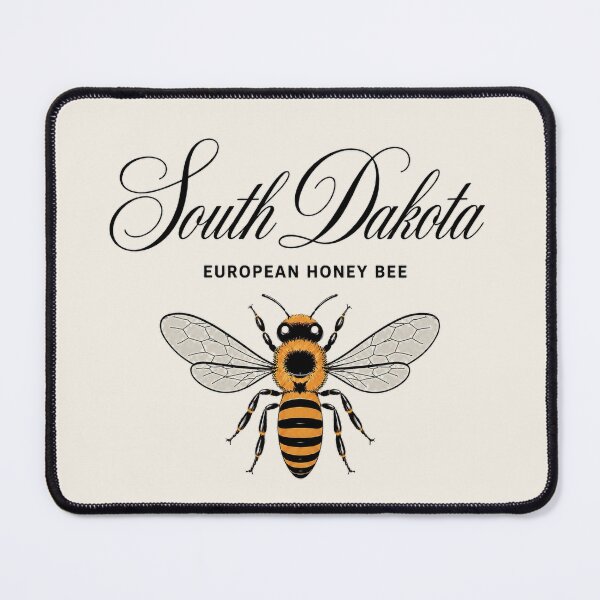 Item preview, South Dakota European Honey Bee Vintage State Insect Poster designed and sold by The-Drip-Studio.