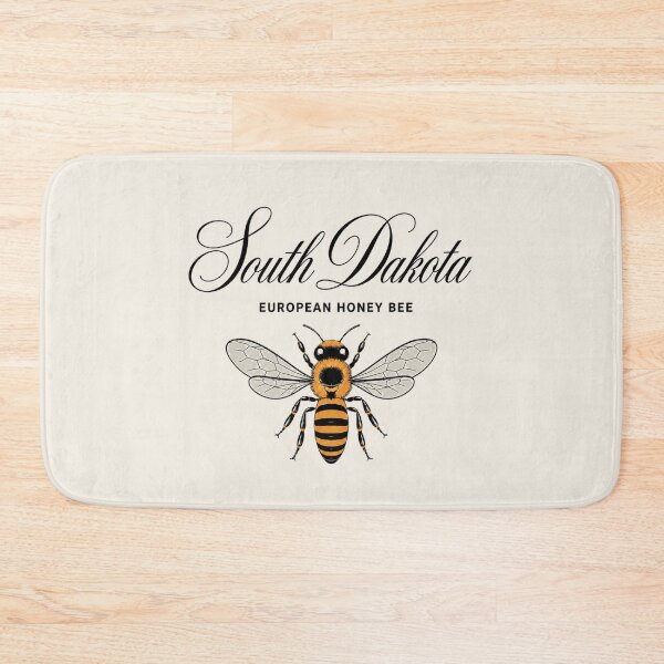 Item preview, South Dakota European Honey Bee Vintage State Insect Poster designed and sold by The-Drip-Studio.