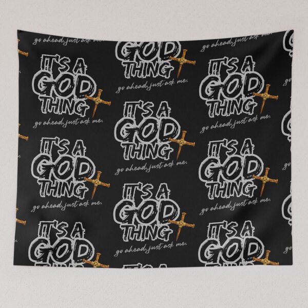 Item preview, It's a GOD thing - black designed and sold by Cane & Abel Creations ..