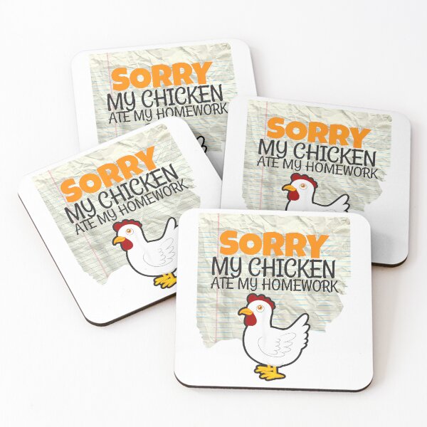 Item preview, Funny My Chicken Ate My Homework Kids Teacher School T-shirt T-Shirt designed and sold by kevincuellar.