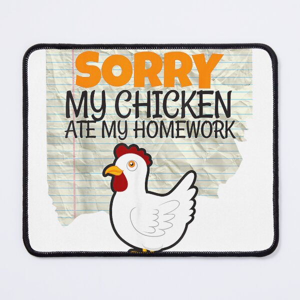 Item preview, Funny My Chicken Ate My Homework Kids Teacher School T-shirt T-Shirt designed and sold by kevincuellar.