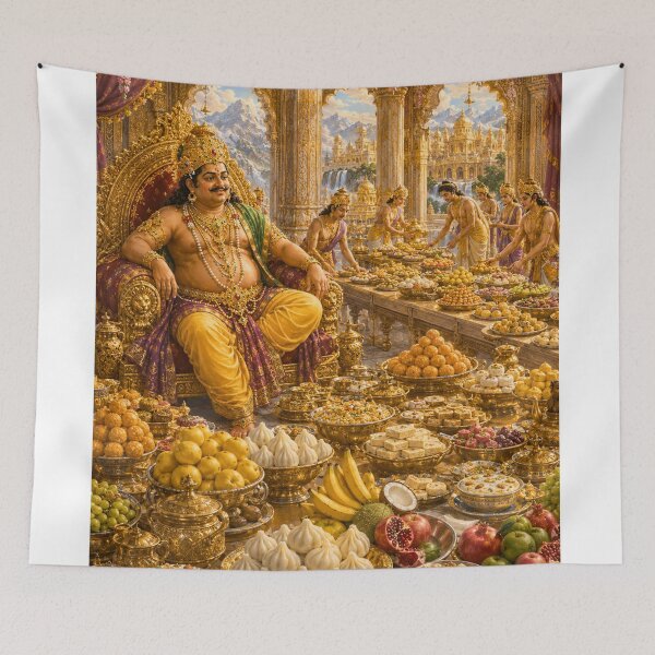 Item preview, Ganesha and Kubera Series – Kubera's Magnificent Banquet designed and sold by Homyar.