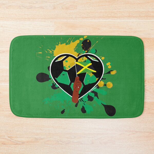 Item preview, Jamaican Flag Soccer Heart designed and sold by artbyomega.