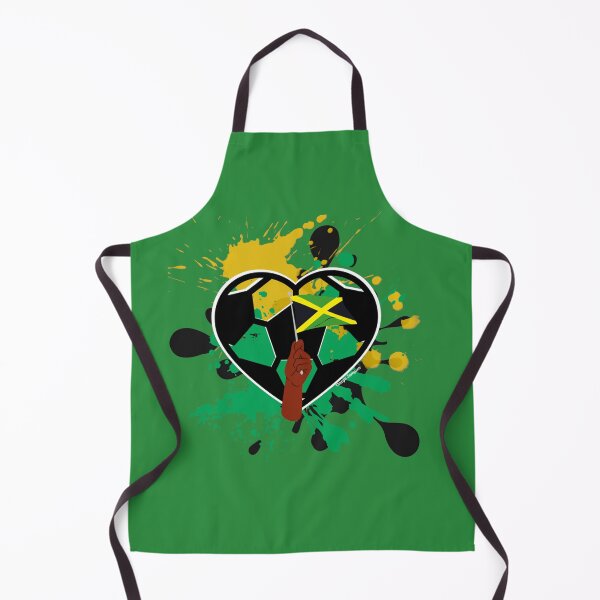 Item preview, Jamaican Flag Soccer Heart designed and sold by artbyomega.