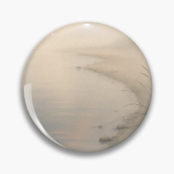 Item preview, Quiet Shoreline Wall Art Print – Japandi Japanese Sumi-e Poster, Misty Water's Edge, Zen Minimalist Decor, Soft Sandy Shore, Made by Japanese Artist in Japan designed and sold by SereniBloom.