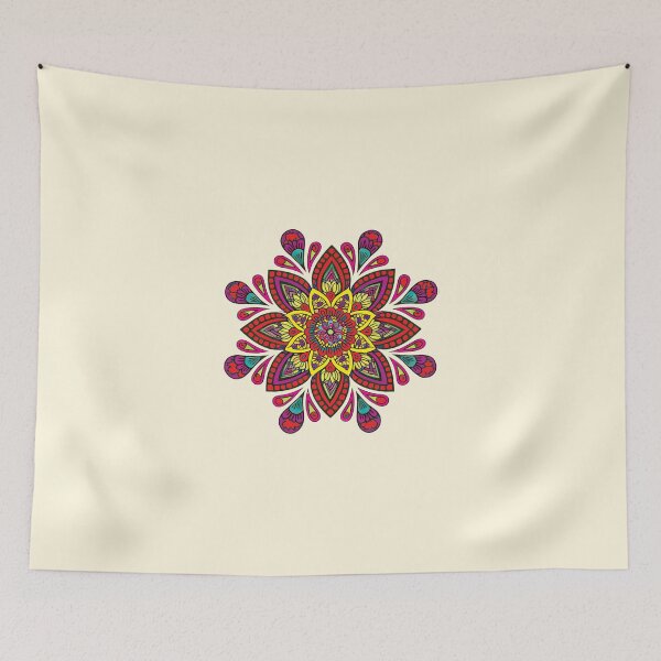 Item preview, Folk Mandala designed and sold by CharlottePlaceArt.
