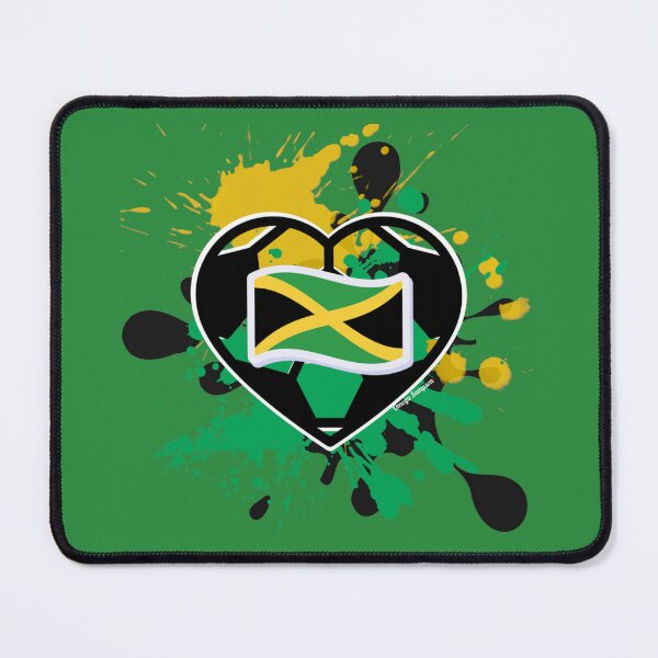 Item preview, Jamaican Flag Soccer Heart designed and sold by artbyomega.