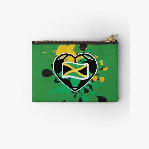 Item preview, Jamaican Flag Soccer Heart designed and sold by artbyomega.