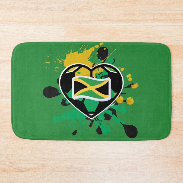 Item preview, Jamaican Flag Soccer Heart designed and sold by artbyomega.