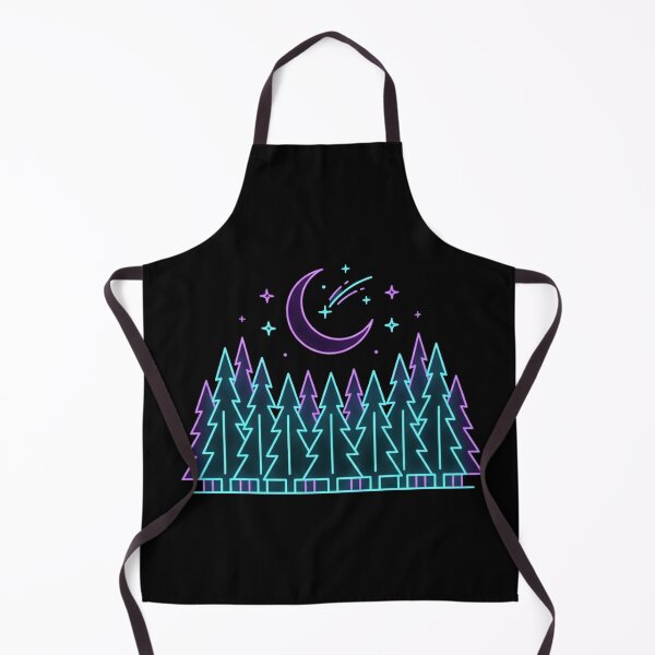 Item preview, Moonlit Forest Neon Outline designed and sold by Stickersdevelop.