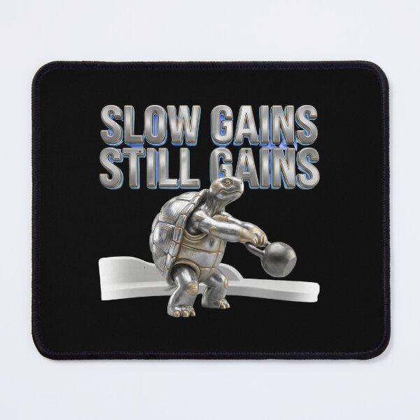 Item preview, Super Cute Slow Gains Still Gains Turtle Gym! designed and sold by pradeepvisuals.