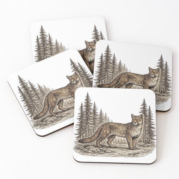 Item preview, Mountain Lion Forest Watch designed and sold by KrungiT Design .