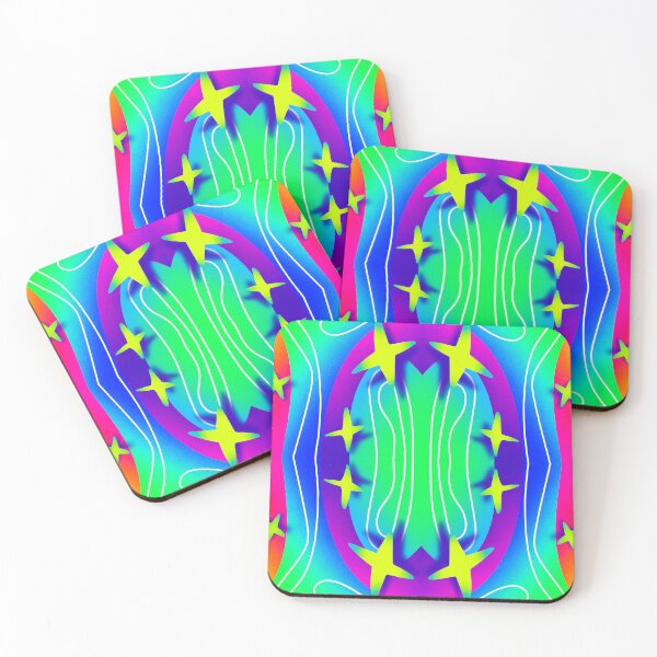 Item preview, Shapes and Stars Colorful Abstract designed and sold by StaticAlien.