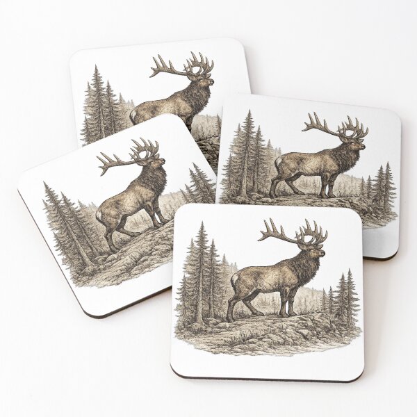Item preview, Elk at Wilderness Ridge designed and sold by KrungiT Design .