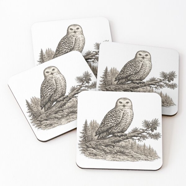 Item preview, Snowy Owl Forest Guardian designed and sold by KrungiT Design .