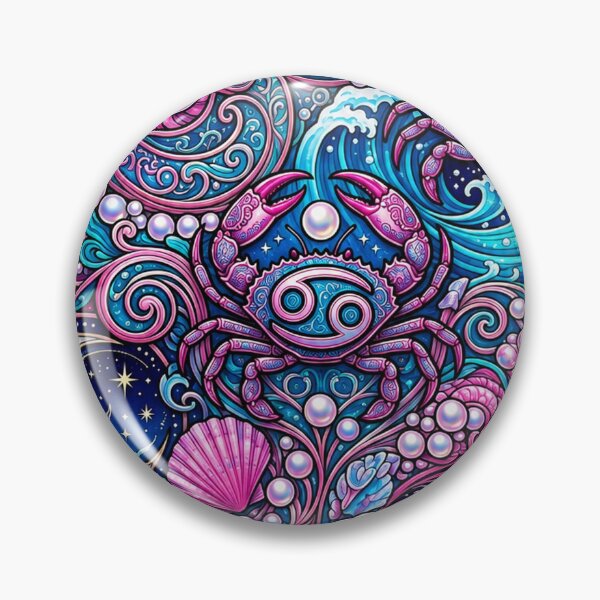 Item preview, Astrology Cancer Sign Zodiac Crabs Pattern designed and sold by BeJolley.
