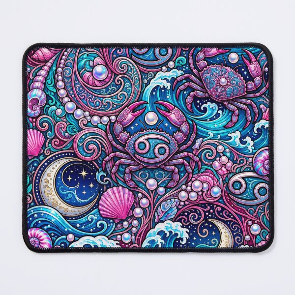 Item preview, Astrology Cancer Sign Zodiac Crabs Pattern designed and sold by BeJolley.