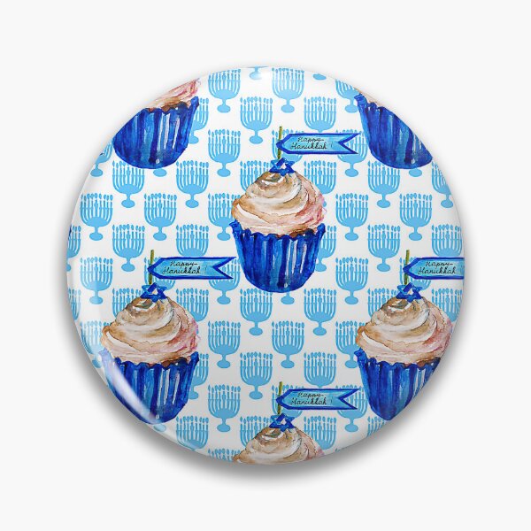 Item preview, Happy Hanukkah Banner Cupcakes From Bubbie Pattern designed and sold by DEC02.