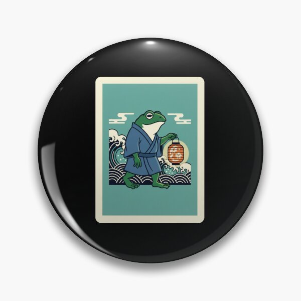Item preview, Lantern Carrying Frog in Traditional Robe by Ocean Waves designed and sold by JordynLadukeg65.