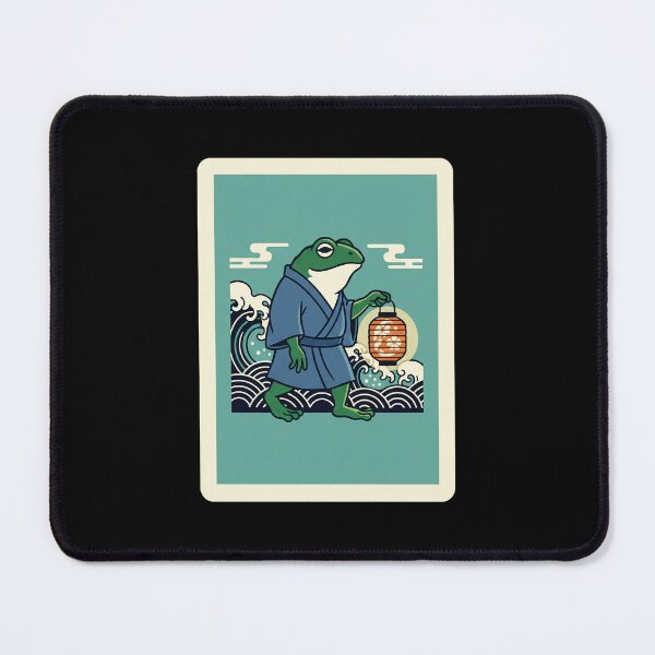 Item preview, Lantern Carrying Frog in Traditional Robe by Ocean Waves designed and sold by JordynLadukeg65.