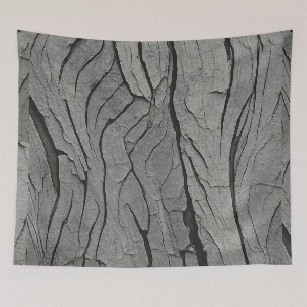 Item preview, Grey Cracked Bark Texture Rustic Abstract Pattern designed and sold by L&L.