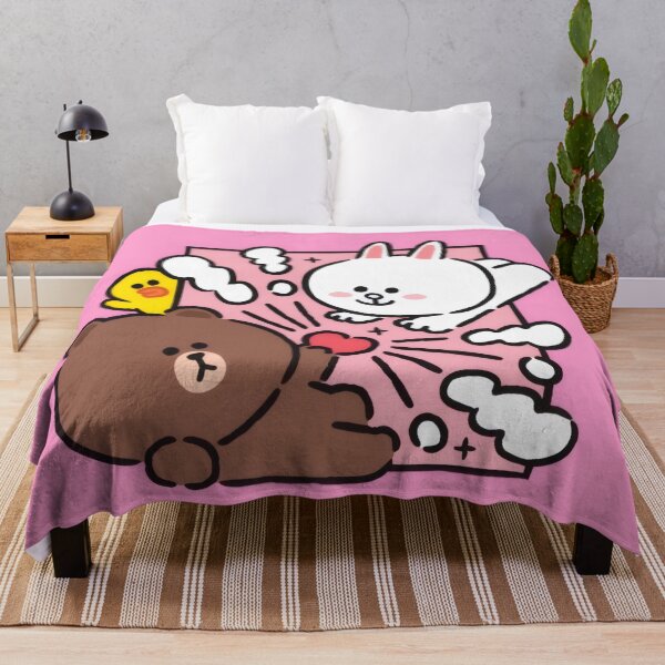 Item preview, Sally & Brown bear, conny Friends / Cute Bear and Bunny in Love - Pastel Pink Aesthetic designed and sold by William Cano.