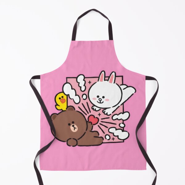 Item preview, Sally & Brown bear, conny Friends / Cute Bear and Bunny in Love - Pastel Pink Aesthetic designed and sold by Billy Morfo™.