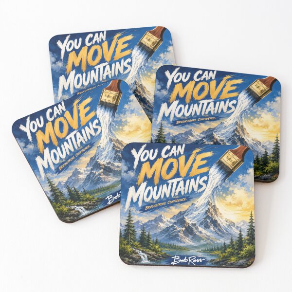 Item preview, You Can Move Mountains Brushstroke Landscape designed and sold by JazImpressions.