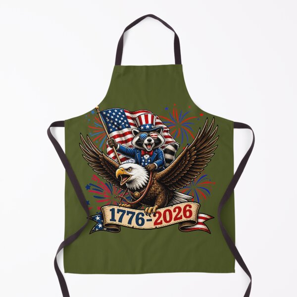 Item preview, Bald Eagle Riding Raccoon America 250 Patriotic Design | 1776 2026 Independence Day | Funny July 4th Freedom Express designed and sold by VectorJoy.