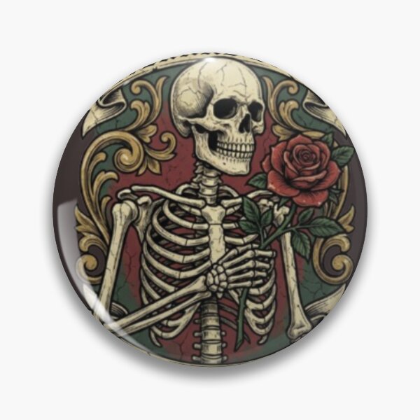 Item preview, Eternal Love Memento Mori Skeleton Holding Rose Gothic T-Shirt T-Shirt designed and sold by EvrgreenShop.